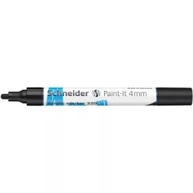   Dekormarker, akril, 4 mm, SCHNEIDER "Paint-It 320", fekete