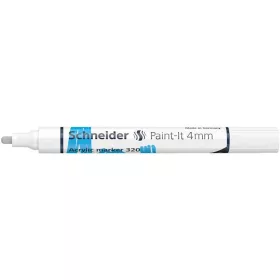  Dekormarker, akril, 4 mm, SCHNEIDER "Paint-It 320", fehér
