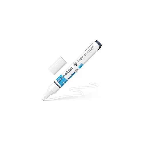 Dekormarker, akril, 4 mm, SCHNEIDER "Paint-It 320", fehér