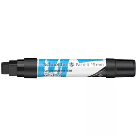   Dekormarker, akril, 15 mm, SCHNEIDER "Paint-It 330", fekete