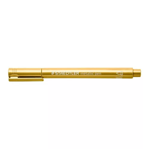 Dekormarker, 1-2 mm, kúpos, STAEDTLER "8323", arany