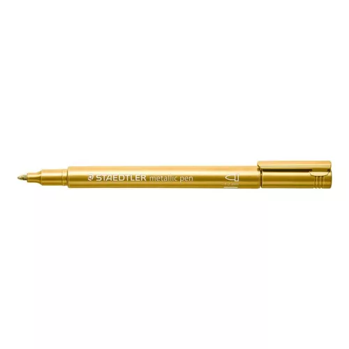 Dekormarker, 1-2 mm, kúpos, STAEDTLER "8323", arany