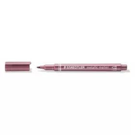   Dekormarker, 1-2 mm, kúpos, STAEDTLER "8323", metálpiros