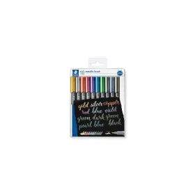   Dekormarker, 1-6 mm, kúpos, STAEDTLER "8321", 10 különböző metál szín