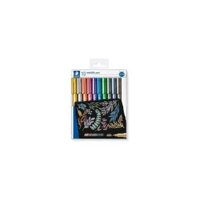   Dekormarker készlet, 1-2 mm, kúpos, STAEDTLER "8323", 10 különböző szín