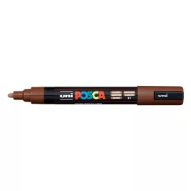 Dekormarker, 0,9-1,3 mm, UNI "Posca PC-3M", barna