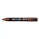 Dekormarker, 0,9-1,3 mm, UNI "Posca PC-3M", barna