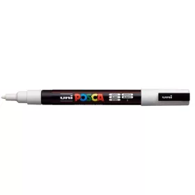 Dekormarker, 0,9-1,3 mm, UNI "Posca PC-3M", fehér