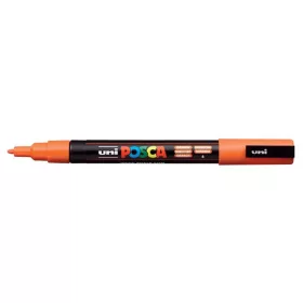   Dekormarker, 0,9-1,3 mm, UNI "Posca PC-3M", narancssárga
