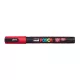 Dekormarker, 0,9-1,3 mm, UNI "Posca PC-3M", piros
