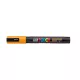 Dekormarker, 0,9-1,3 mm, UNI "Posca PC-3M", ragyogó sárga