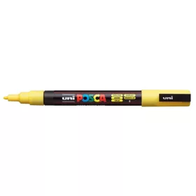 Dekormarker, 0,9-1,3 mm, UNI "Posca PC-3M", sárga