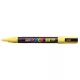 Dekormarker, 0,9-1,3 mm, UNI "Posca PC-3M", sárga