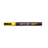 Dekormarker, 0,9-1,3 mm, UNI "Posca PC-3M", sárga