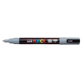  Dekormarker, 0,9-1,3 mm, UNI "Posca PC-3M", szürke