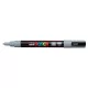 Dekormarker, 0,9-1,3 mm, UNI "Posca PC-3M", szürke