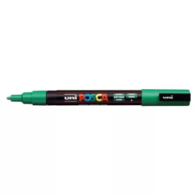 Dekormarker, 0,9-1,3 mm, UNI "Posca PC-3M", zöld