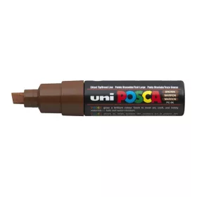   Dekormarker, 8 mm, vágott, UNI "Posca PC-8K", barna