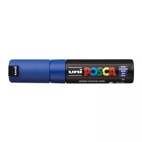   Dekormarker, 8 mm, vágott, UNI "Posca PC-8K", kék