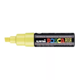   Dekormarker, 8 mm, vágott, UNI "Posca PC-8K", sárga