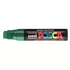   Dekormarker, 15 mm, vágott, UNI "Posca PC-17K", zöld