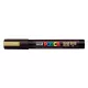 Dekormarker, 1,8-2,5 mm, UNI "Posca PC-5M", arany