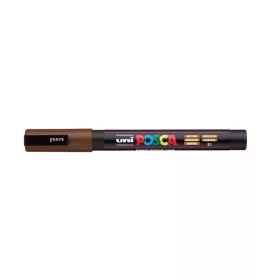 Dekormarker, 1,8-2,5 mm, UNI "Posca PC-5M", barna