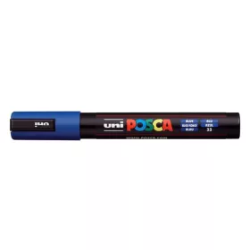Dekormarker, 1,8-2,5 mm, UNI "Posca PC-5M", kék