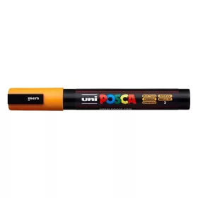   Dekormarker, 1,8-2,5 mm, UNI "Posca PC-5M", ragyogó sárga
