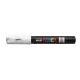 Dekormarker, 0,7-1,0 mm, UNI "Posca PC-1M", fehér