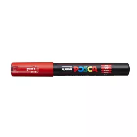 Dekormarker, 0,7-1,0 mm, UNI "Posca PC-1M", piros