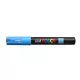 Dekormarker, 0,7-1,0 mm, UNI "Posca PC-1M", világoskék
