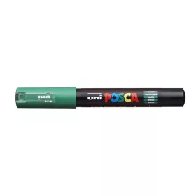 Dekormarker, 0,7-1,0 mm, UNI "Posca PC-1M", zöld
