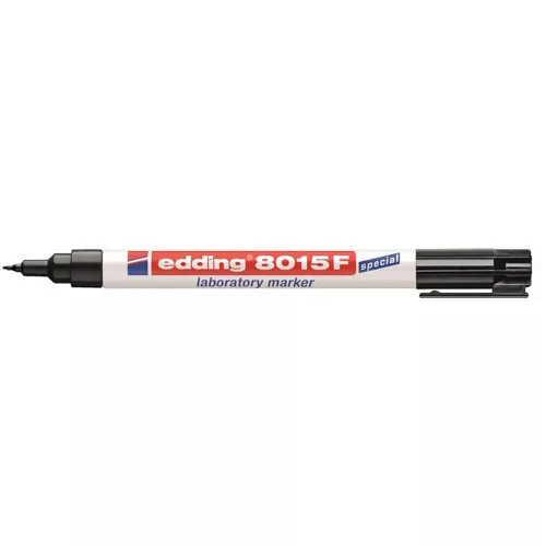 Laboratóriumi marker, 0,75 mm, kúpos, EDDING "8015", fekete