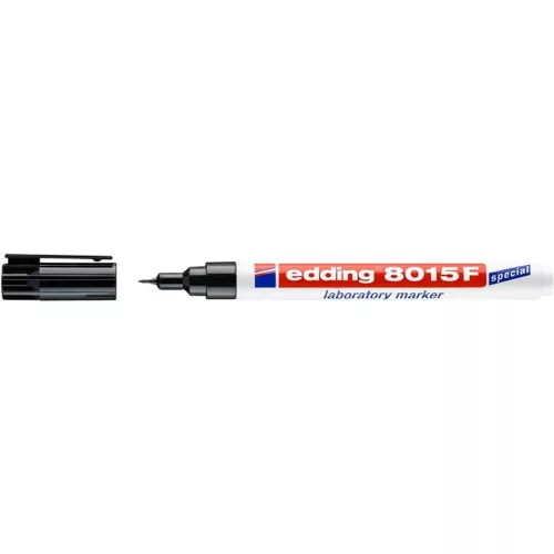 Laboratóriumi marker, 0,75 mm, kúpos, EDDING "8015", fekete