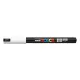 Dekormarker, 0,7 mm, UNI "Posca PC-1MR", fehér
