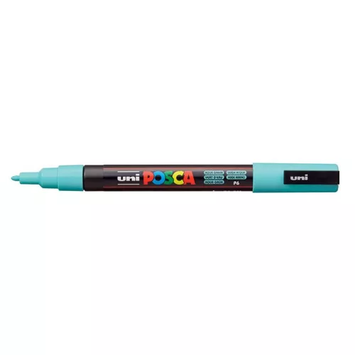Dekormarker, 0,9-1,3 mm, UNI "Posca PC-3M", tengerzöld