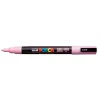 Dekormarker, 0,9-1,3 mm, UNI "Posca PC-3M", világos rózsaszín