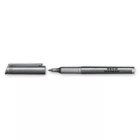 Dekormarker, 1 mm, kúpos, GRANIT "M850", ezüst