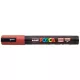 Dekormarker, 1,8-2,5 mm, UNI "Posca PC-5M", rubin vörös