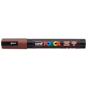   Dekormarker, 1,8-2,5 mm, UNI "Posca PC-5M", kakaó barna