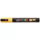Dekormarker, 1,8-2,5 mm, UNI "Posca PC-5M", okker