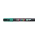 Dekormarker, 0,9-1,3 mm, UNI "Posca PC-3M", smaragdzöld
