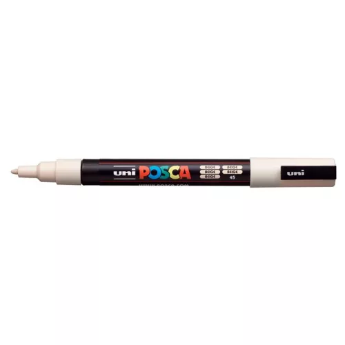 Dekormarker, 0,9-1,3 mm, UNI "Posca PC-3M", bézs