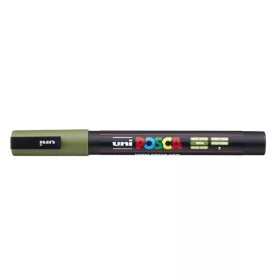 Dekormarker, 0,9-1,3 mm, UNI "Posca PC-3M", khaki