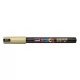 Dekormarker, 0,7 mm, UNI "Posca PC-1MR", arany