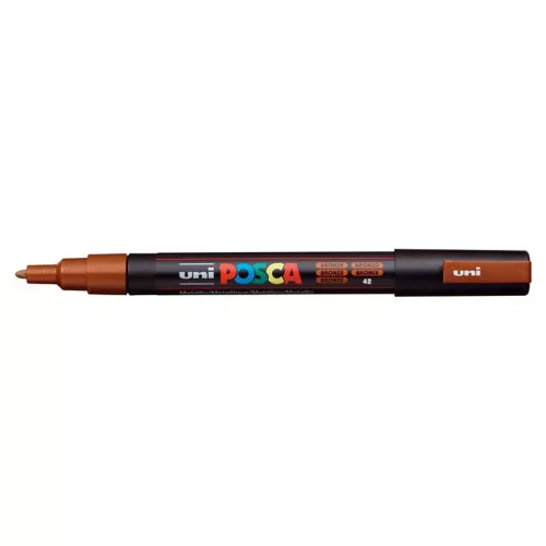 Dekormarker, 0,9-1,3 mm, UNI "Posca PC-3M", bronz