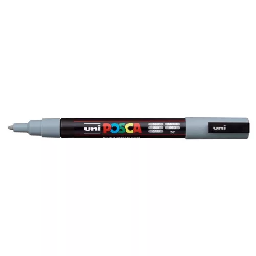 Dekormarker, 0,9-1,3 mm, UNI "Posca PC-3M", palaszürke