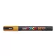 Dekormarker, 0,9-1,3 mm, UNI"Posca PC-3ML", fényes narancs