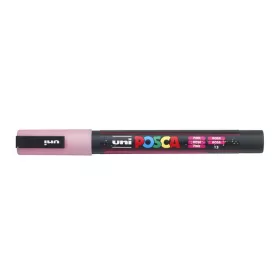   Dekormarker, 0,9-1,3 mm, UNI"Posca PC-3ML", fényes rózsaszín